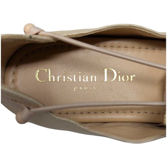 Christian Dior Spring 2019 ballet flat sneaker sneakerina ribbon ties pink 37 - Picture 11 of 15